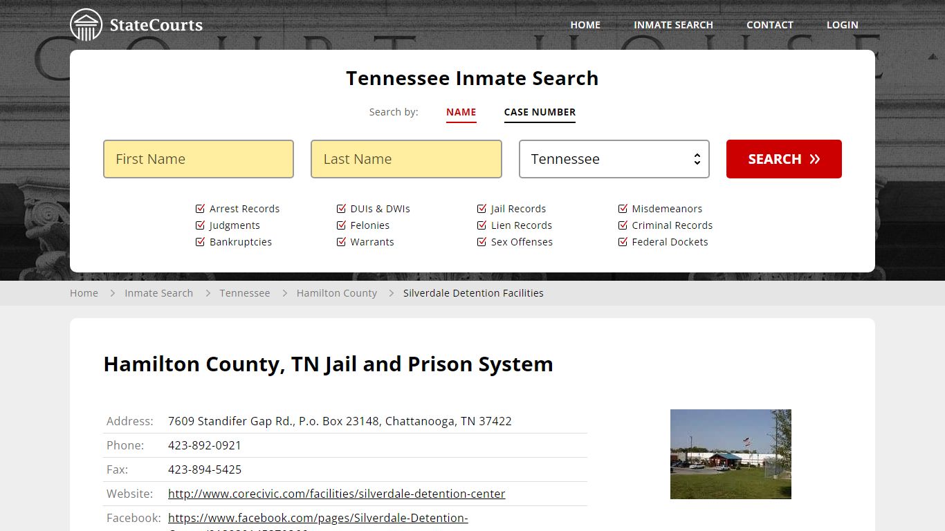 Silverdale Detention Facilities Inmate Records Search, Tennessee ...